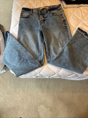 Women's Wide-Leg High-Rise Jeans in Faded Blue